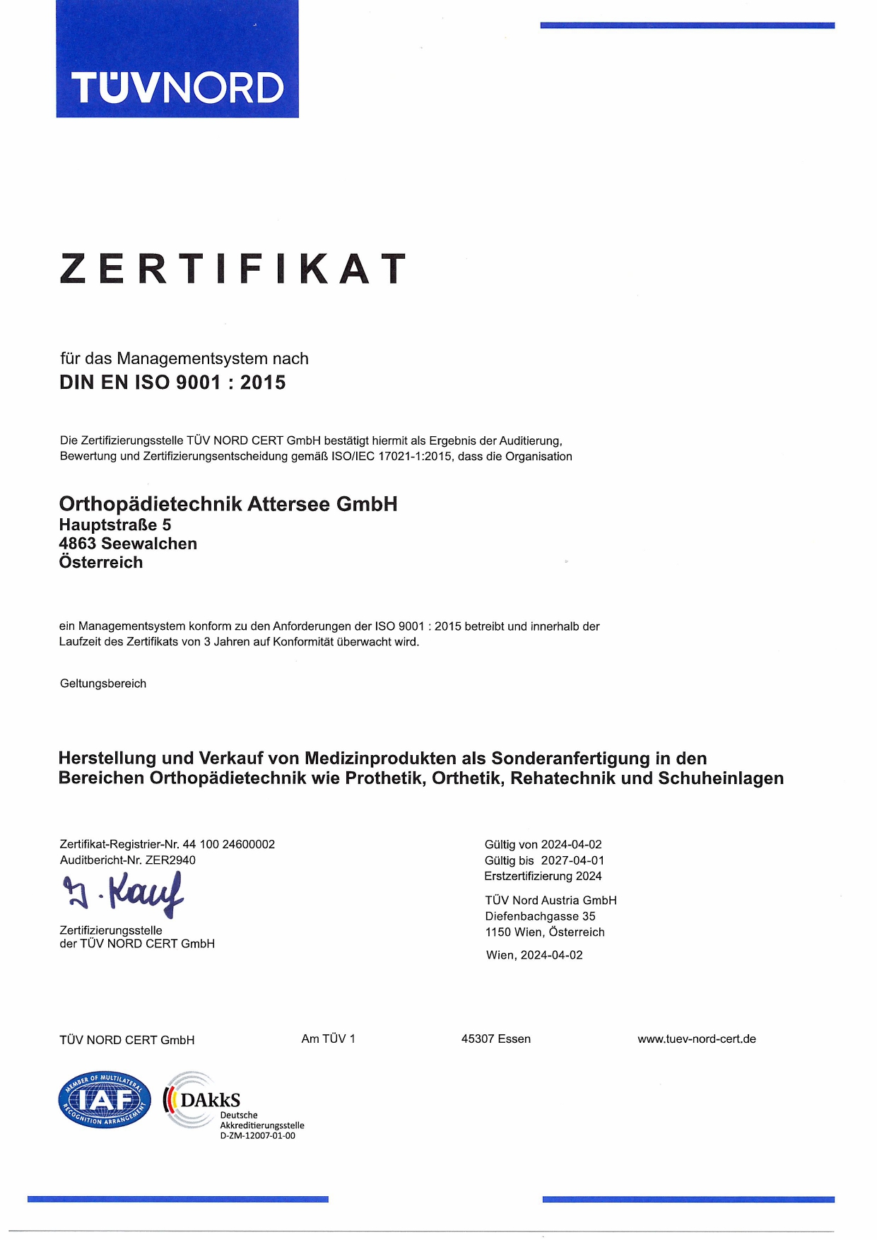 ISO zertifiziert